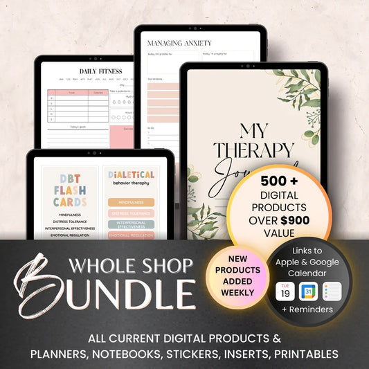 Therapy Worksheet Bundle